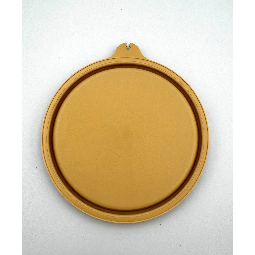 Vintage Tupperware Gold Harvest Tan Lid Seal 215-48 Letter A